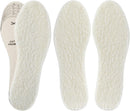 Tarpop 2 Pair Winter Kids Wool Fleece Insoles, Beige, Soft and Warm, Size 23 x 8 cm/9 x 3.15 inches, Unisex, Comfortable and Warm for Sneakers and Boots — 1