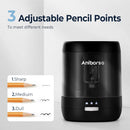 Electric Pencil Sharpener, USB & Battery Operated, Black — 4