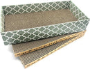 Cat Scratcher Cardboard Scratching Pads Scratch Lounge Bed with Catnip 3PCS Reversible Corrugated Cardboard with Scratch Box — 1