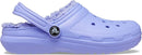 Crocs Kids' Classic Lined Kids Clog – Digital Violet — 3
