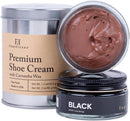 FootFitter Shoe Cream 2‑Pack with Storage Tin, Black & Brown Polish Creams | Black/Medium Brown — 1