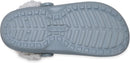 Crocs Unisex-Adult Classic Fleece Lined Clogs, Fuzzy Slippers for Women and Men | 12 Women/10 Men | Concrete — 3