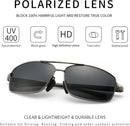 SUNGAIT Ultra Lightweight Rectangular Polarized Sunglasses Men UV400 Protection — 2