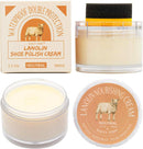 SALTY FISH Shoe Polish Cream 3.2Oz, Lanolin Shoe Polish Kit with Shoe Shine Sponge, Condition Waterproof Restore Shoe Boot | White(neutral) — 1
