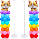 Chamvis 2 Set Balloon Column Kit - 6.56 feet Balloon Column Stand with Base for Baby Shower, Birthday Party, Graduation, Wedding Kids Party Centerpieces Decorations — 1