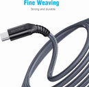 2Pack for Samsung USB C Cable 10FT,3A Fast Charging Nylon Braided Wire 2