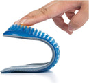 Height Increase Elevator Half Insole for Men 1/2 inch Taller Heel Lift Insert - Silicon Honeycomb Shaped Gel - Blue — 2