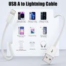 USB to Lightning Cable, 2Pack 3FT iPhone Charger Cord for iPhone 14/13/12 7