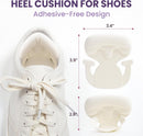 Heel Pads for Shoes Men Women - Kimihome 12 PCS Heel Protectors Cushion Grips for Womens Shoes Too Big Anti Slip Tennis Athletic Running Shoe Inserts Prevention for Blister Friction Foot Pain (White) - White | 6 Pairs — 3