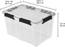 Sterilite Gasket Storage Box with Lids for Home & Office, 54 Quart, 4-Pack — 3