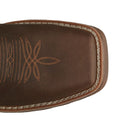 Tony Lamas Men's Footwear Work Force 11" Wide Square Composite Toe Waterproof Work Boot Color Walnut image 3