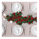 6 FT Red Berry Christmas Garland, Fireplace Decoration for Christmas Holiday New Year Decor,Flexible Artificial Berry Garland for Indoor Outdoor Home