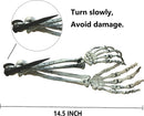 AISENO Realistic Skeleton Stakes Halloween Decorations for Lawn Stakes Garden Halloween Skeleton Decoration