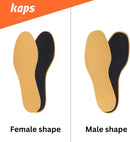 Kaps | Leather Carbon Set 6 Pair Pack | Leather Shoe Insoles for Men and Women with Activated Carbon Underlayer, Replacement Inserts | 8 US Women — 3