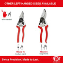 Felco F2 Pruning Shears – 9.25" Swiss-Made Garden Clippers for Professional Pruning | Hand Pruners for Gardening | Garden Tool Cutter with Precision Bypass Blade, Aluminum Body, Replaceable Parts — 8