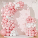 Pink Balloon Arch Kit, 145Pcs Baby Shower Birthday Decor | Pink White — 1