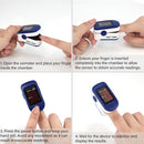 Zacurate 500BL Fingertip Pulse Oximeter Blood Oxygen Saturation Monitor with Batteries Included (Navy Blue) — 4