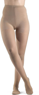 Sigvaris Women’s Style Soft Opaque 840 Open Toe Pantyhose 20-30mmHg | Nude | MS - Medium Short — 6