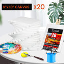 20 Pack Canvases for Painting with 8x10, Painting Canvas for Oil & Acrylic Paint. | 8x10in-20Pack — 4