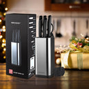 RAXCO Knife Set,10-Piece Stainless Steel Kitchen Knife Set with Block,Black — 7