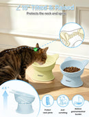 YINEYA 2 Pack Cat Food Bowls Elevated Design for Neck Comfort & Digestion — 3