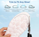 Steppers Insoles for Men Women, 4D Cloud Insoles, Comfortable Breathable Cushioning Boot Shoe Inserts with Arch Support, Foot Pain & Fatigue Relief (1Pair-Orange, Men 9-10/Women 11-12) — 4