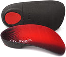 Dr. Foot's 3/4 Length Orthotic Insoles, High Arch Support Inserts for Flat Feet Plantar Fasciitis Over-Pronation and Foot Pain (Medium (Men's 6.5-8.5 / Women's 7.5-9.5)) - Red — 1