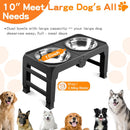 Elevated Dog Bowls for Large Dogs 5 Adjustable Heights 7.5"-15.4", 2 X-Large…