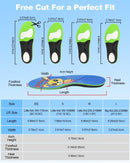 ALVABABY Kids Insoles Inserts for Flat Feet 2 Pack Children PU Foam Cushioning Comfortable Orthotic Insoles Feet Heel Pain Relief Blue Rabbit 2KI01-M - Blue Rabbit(2 Pack) — 6