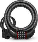 Master Lock 6 ft Cable Bike Lock 4-Digit Combination 1/2 in Diameter 8122D | 6' x 1/2" — 1