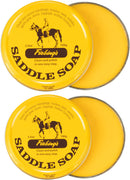Fiebing's White Saddle Soap for Leather (12oz 2 Pack, 24oz Total) - Leather Cleaner & Conditioner to Soften, Protect & Restore Leathercraft - Leather Soap for Car Seat, Couch, Boot, Bag, & Saddles — 6