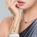 MOUTAKEY Phone Wrist Strap Metal Phone Chain Wristlet Detachable Cellphone Lanyard with 2 Tether Tabs iPhone Wrist Strap For Women iPhone Bracelet Wristlet for girls Shopping Traveling Party Walking photo 2