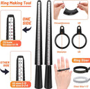 Audab Jewelry Wire Wrapping Jewelry Making Supplies Kit, Ring Sizer Measuring Tools Kit with Tools, Ring Craft… — 3