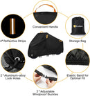 EcoZoro 300D Heavy Duty Motorcycle Cover Waterproof Outdoor Storage
