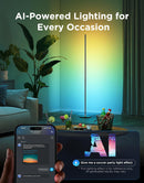 Govee RGBIC Floor Lamp Basic, 1000lm LED Corner Lamp, Black — 6