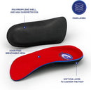 Pure Stride Professional 3/4 Length Orthotics - Shoe Insole & Support for Metatarsals, High Arch, Flat Feet - Pain Relief for Plantar Fasciitis, Arch, Heel - 1 Pair, Men's 5-6.5 / Women's 7-8.5 - Generation 2 — 2