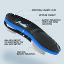 FEELLIFE Plantar Fasciitis Relief Shoe Insoles [1-Pair], Arch Support Insoles, Running Athletic Gel Shoe Inserts, Orthotic Inserts for Arch Pain[Trim to Fit: Men 8-12/Women 9-13] - Black & Blue — 2