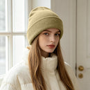 ZOORON Beanie for Men Women Slouchy Winter Beanie Hats Cuffed Skull Caps - 1pack-beige — 5