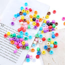2000+ Pony Beads Bulk 6x9mm Multi-Colored Plastic Craft Beads Set, Bulk Hair Beads 10 Assorted Colors for DIY… — 3