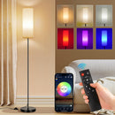 FRIDEKO HOME Floor Lamp, 9W 800LM Color Changing Smart Bulb, Beige Shade — 1