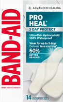 BAND-AID Brand Pro Heal 5 Day Protect Hydrocolloid Bandages, Assorted, 14ct | Assorted Sizes — 1