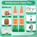 24 X 3g Super Glue Clear, Strong Adhesive Superglue Crazy Fast Drying Cyanoacrylate Glue Tubes with Cap for Shoe… — 6
