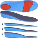 Ailaka Height Increase Insoles for Men Women - 1 Pair PU Shoes Lifts Elastic Shock Absorbing Sports Shoe Insoles Height Increase, Heel Lifts for Men Women Shoes Inserts - Blue, Heel Height: 3.5 Cm - 5-9 M US Women/3-7 M US Men / Blue, Heel Height: 3.5 Cm — 1