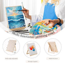 6 Pack Canvas with Tabletop Easel, Art Canvas Kit for Beginners | 6pc+easel | 1 — 4