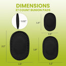 Bukihome Bunion Cushions Pain Relief Bunion Pads to Wear in Shoes - Strong Adhesion & Waterproof,Moleskin Guards Protect Feet for Men and Women, Prevents Friction and Pressure,Black(27 Count) | 27 Count (Pack of 1) — 7