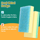 LAUNDRYLUX Scrub Sponge, Dual-Sided Temperature-Responsive Scrubber — 4