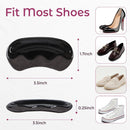 Heel Grips Pads for Loose Shoes - Welnove 6-Pair Heel Inserts for Back of Heel Protect, Heel Inserts for Blisters Pain, Rubbing, Prevent Slip, Fit Shoes, Boots, Sandals, High Heels, Men Women, Black - Black | 6-Pair — 4