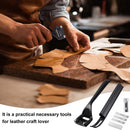 Mudder Leather Skiver Tool Metal Skiver Knife Safety Beveler Craft — 6