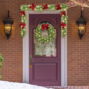 HipTree 6ft Pre-Lit Real Touch Norfolk Christmas Garland with Lights — 5