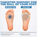 BloomLab Metatarsal Pads for Ball of Foot, 8 Pairs, 1/4" Thick, Trimmable 2